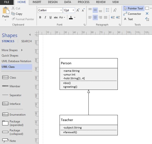 class with visio